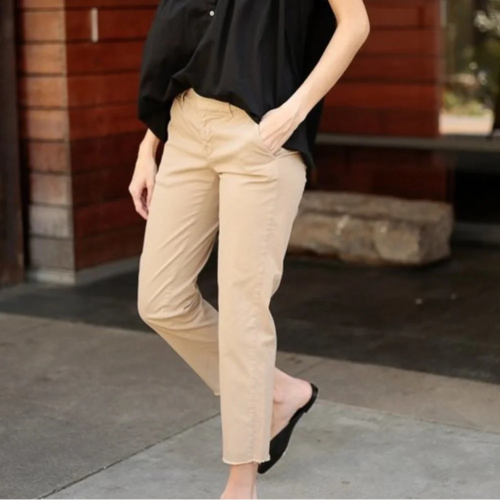 NEW! NILI LOTAN EAST HAMPTON PANT DARK BROWN, SIZE 2 0961
